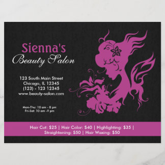 Schönheitssalon (Plum) Flyer
