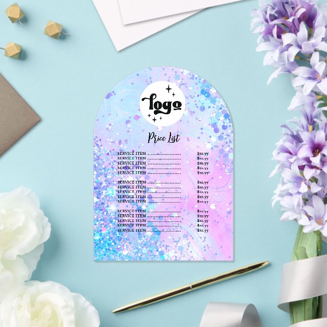 Schönheitssalon Preisliste Acrylic Einladung (Insitu (Hochzeit))