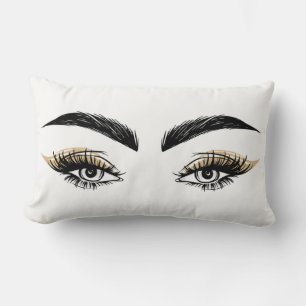 Schönheitssalon Pretty Eyes Make-up Wimpern Lendenkissen