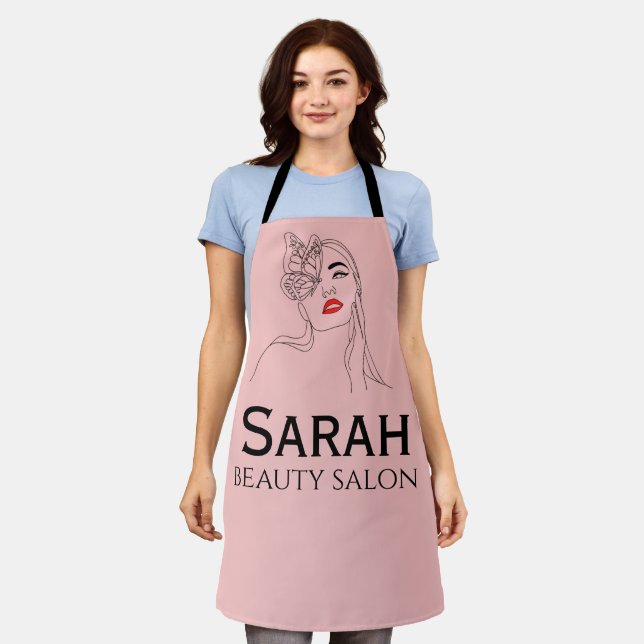 Schönheitssalon Schürze (Getragen)