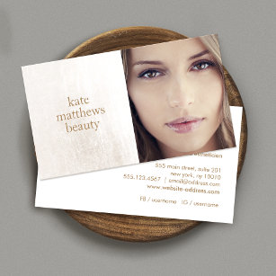 Schönheitssalon und Wellness-Center Fotokarte aus  Visitenkarte
