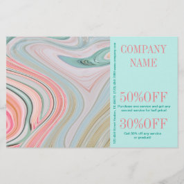 Schönheitssalon WELLNESS-CENTER Haarnagel Aquarell Flyer