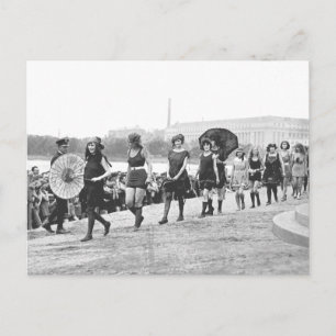 Schönheitsshow Glamour Girls Vintage 1922 Postkarte