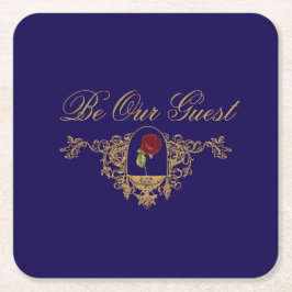 Schönheitsstiftung Rechteckiger Pappuntersetzer