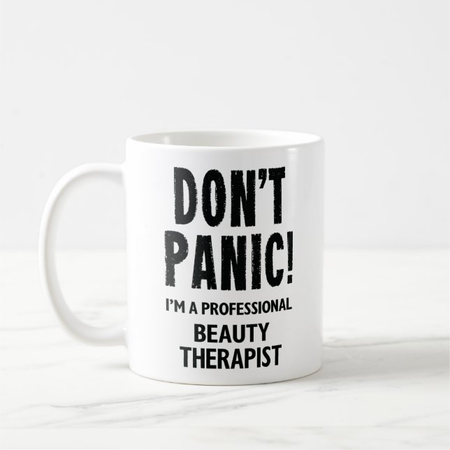 Schönheitstherapeut Kaffeetasse (Links)