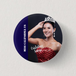 Schönheitswettbewerb-Button-Anstecker - Helle Schr Button