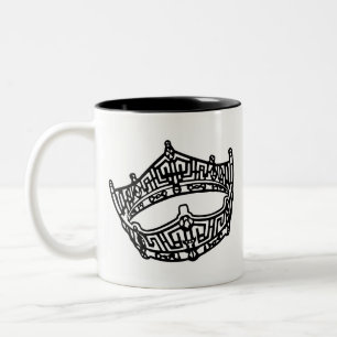 Schönheitswettbewerb-Krone Zweifarbige Tasse