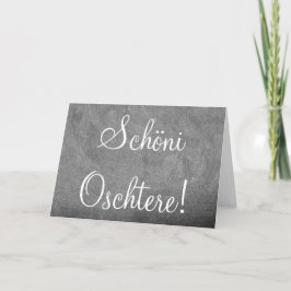 Schöni Oschtere Swiss Happy Osterfest Chalkboard Feiertagskarte