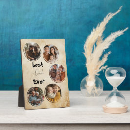 schönster Papa je aus Holz rustikal Fotoplatte