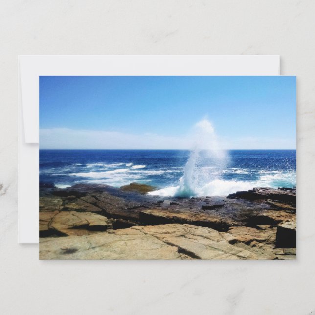 Schoodic Point Mitteilungskarte (Vorderseite)