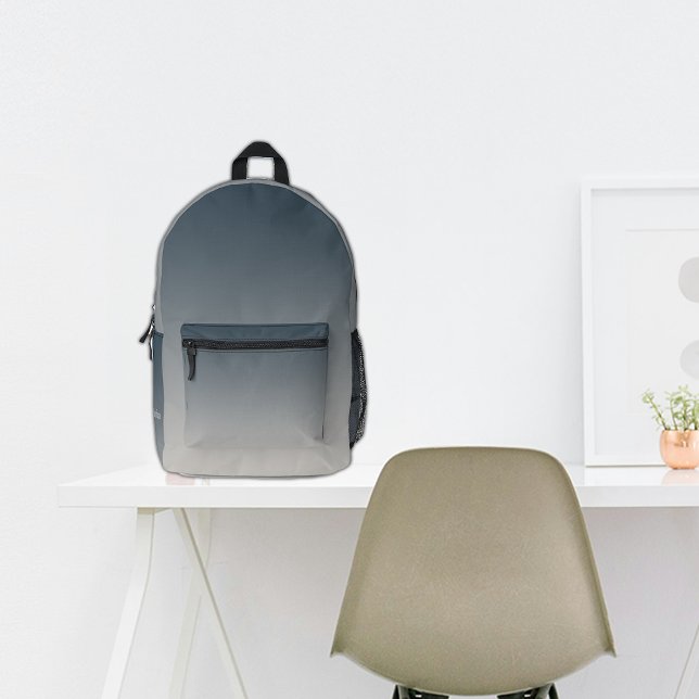 School Black Ombre Individuelle Name Bedruckter Rucksack (Von Creator hochgeladen)