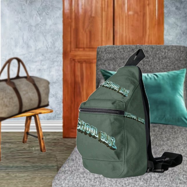 School Bluz-3D Crossbody Bag (This sling bag, is perfect for getting thru the school semesters!)