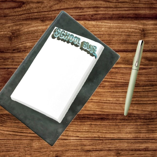 School Bluz-3D Post-it Klebezettel (These post-it-notes, come in handy during the busy school season!)