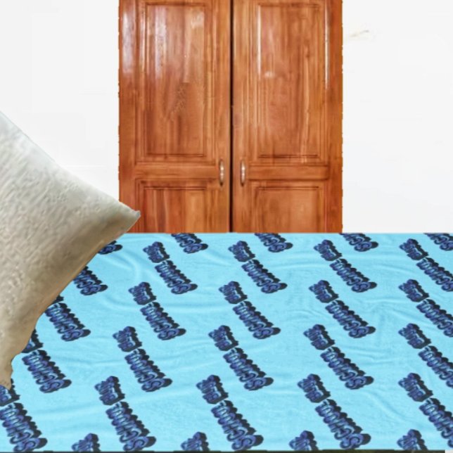 School Bluz-3DII Fleecedecke (This customized, fleece blanket, gives your bedroom, or dorm room, that personal touch!)
