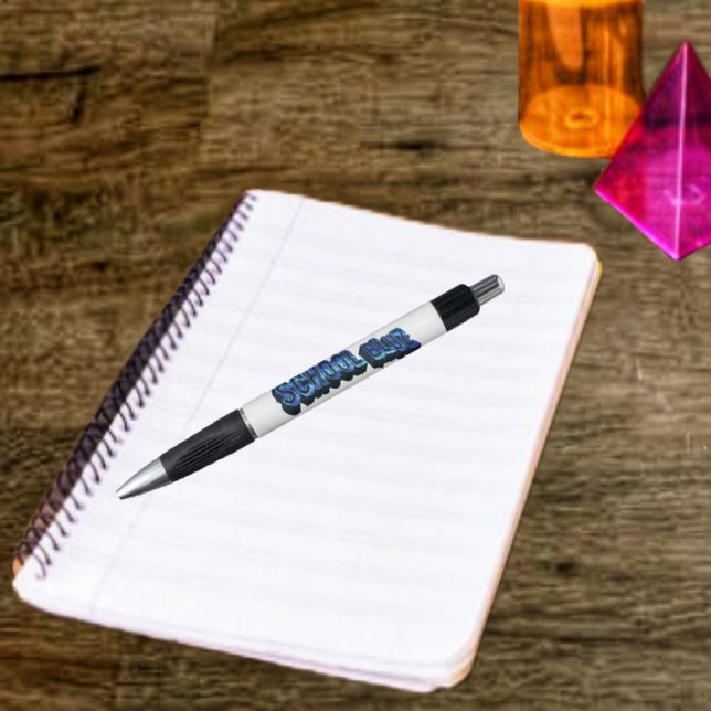 School Bluz-3DII Kugelschreiber (Writing is so much fun, when you use your own customized pen!)