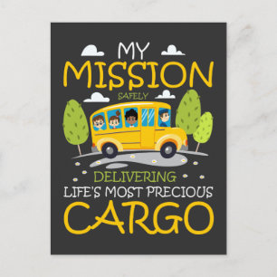 School Bus Driver Humor Gift Bus Driving Postkarte