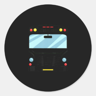 School Bus Driver Simple Halloween Anzug Kids Runder Aufkleber