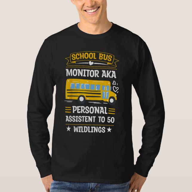 School Bus Monitor Bus Aide Attendant Student Deli T-Shirt (Vorderseite)