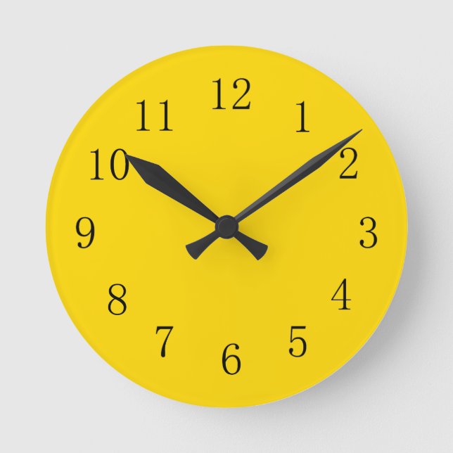 School Bus Yellow Kitchen Wall Clock Runde Wanduhr (Vorderseite)