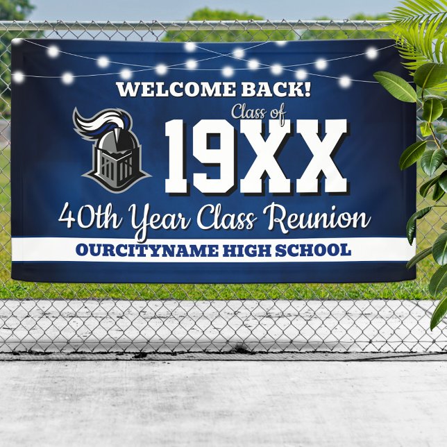 School Colors Class Reunion Welcome Banner (Von Creator hochgeladen)