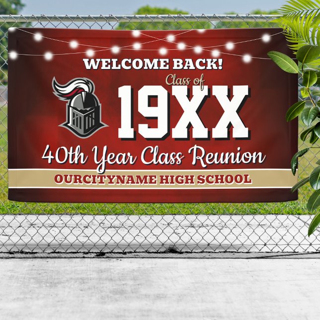 School Colors Class Reunion Welcome Banner (Von Creator hochgeladen)