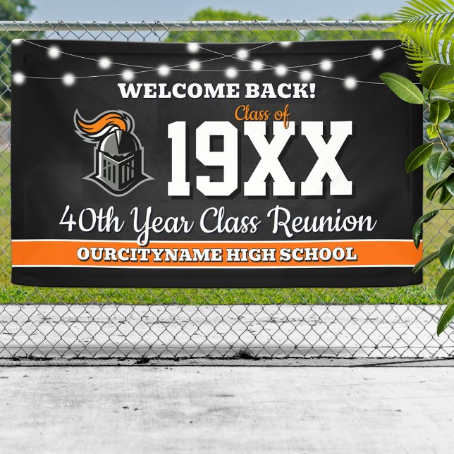School Colors Class Reunion Welcome Banner (Von Creator hochgeladen)
