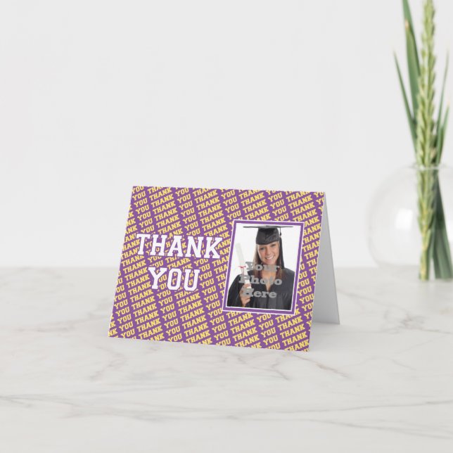 School Colors Thank You Note Dankeskarte (Vorderseite)