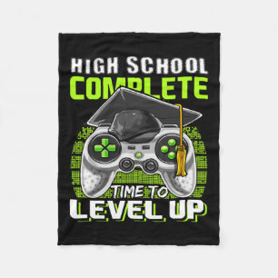 School Complete Video Game Senior Abschluss Gift Fleecedecke