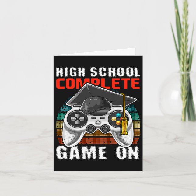 School Complete Video Game Senior Abschluss Gift Karte (Vorderseite)