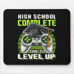 School Complete Video Game Senior Abschluss Gift Mousepad