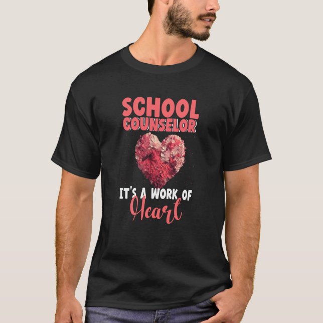 School Counselor Appreciation Valentine's Day Scho T-Shirt (Vorderseite)