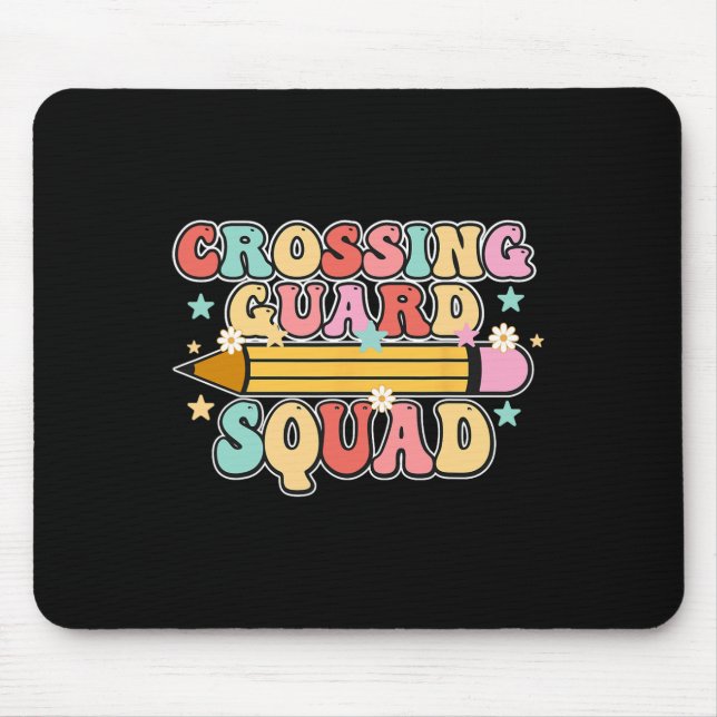 School Crossing Guard Retro Back To School Cool Ap Mousepad (Vorne)