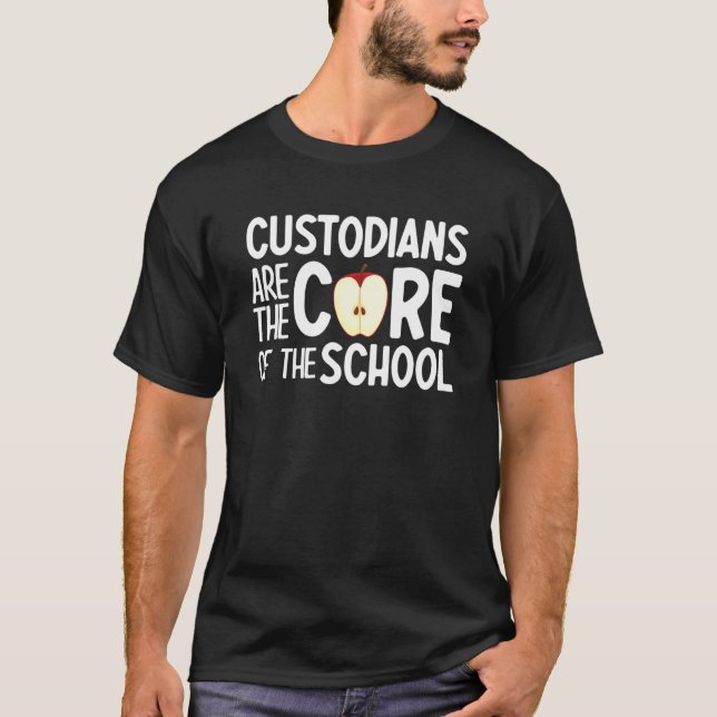 School Custodian U2013 School Worker Caretaker Bac T-Shirt (Vorderseite)