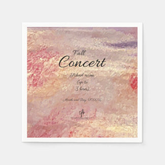 School Fall Concert I Personalisiert Serviette