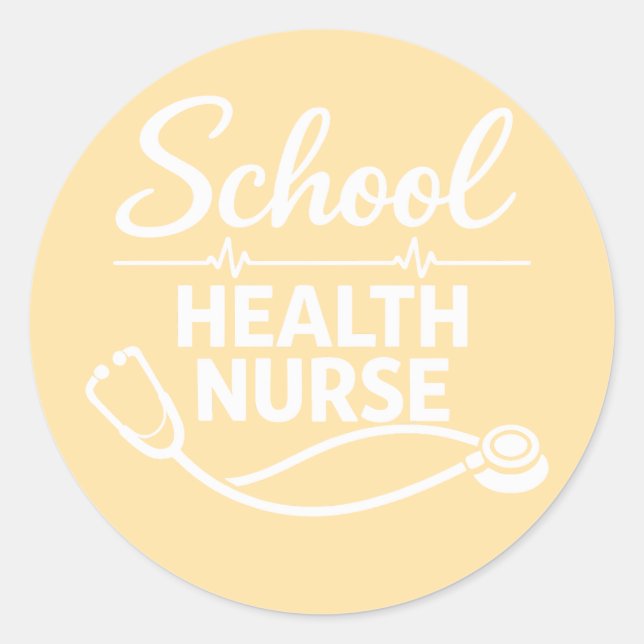 School Health Nurse Medical Sticker (Vorderseite)