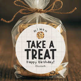 School Kids Birthday Treat Cookie Kraft Runder Aufkleber