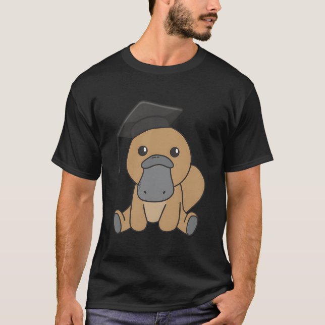 School Kindergen Platypus Graduation T-Shirt (Vorderseite)