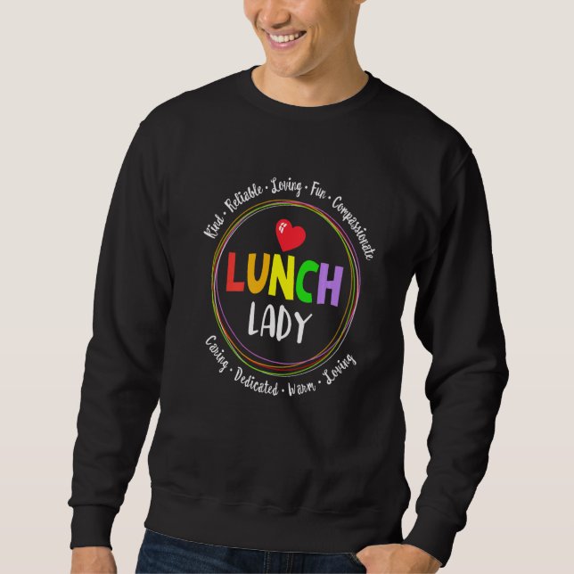School Lunch Lady Squad  Ladies Cafeteria Workers  Sweatshirt (Vorderseite)