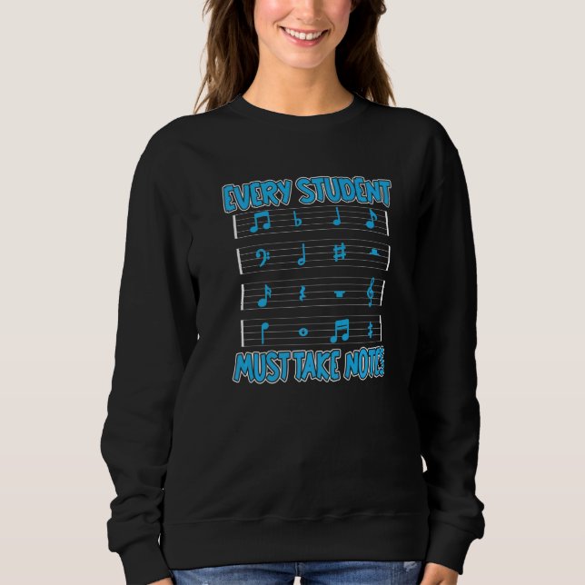 School Notes Educator  Education Music Teacher Sweatshirt (Vorderseite)
