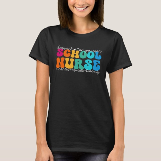 School Nurse Appreciation Week Back to School T-Shirt (Vorderseite)