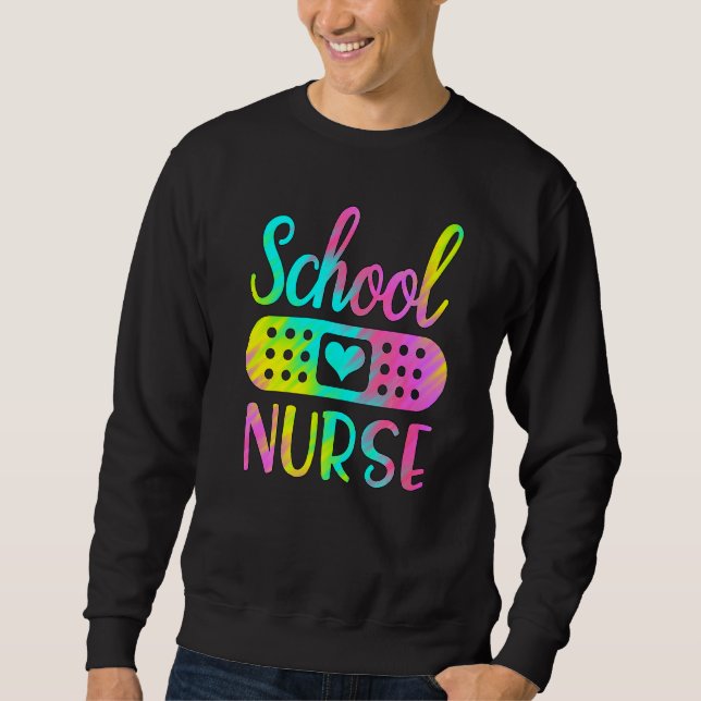School nurse Cute women RN symbol nursing job stet Sweatshirt (Vorderseite)