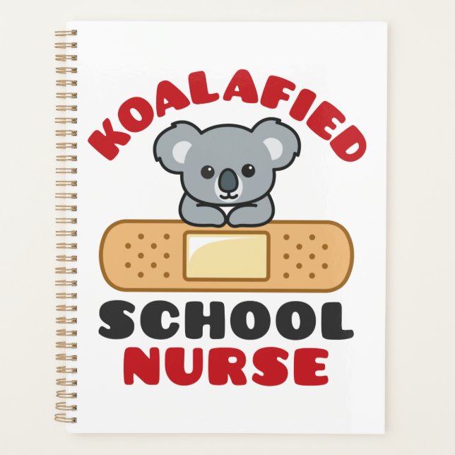 School Nurse Koala Koalafied Planer (Vorderseite)