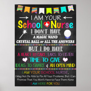 School Nurse Office Decor Poster