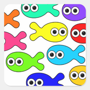 School Quadratischer Aufkleber