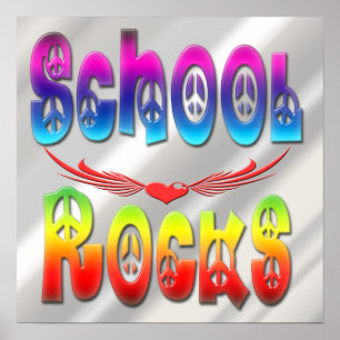 School Rocks - Peace Poster