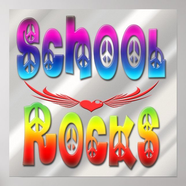 School Rocks - Peace Poster (Vorne)