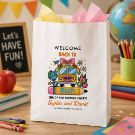 School’s Back Bash! Editable End of Summer Party  Geschenktütchen