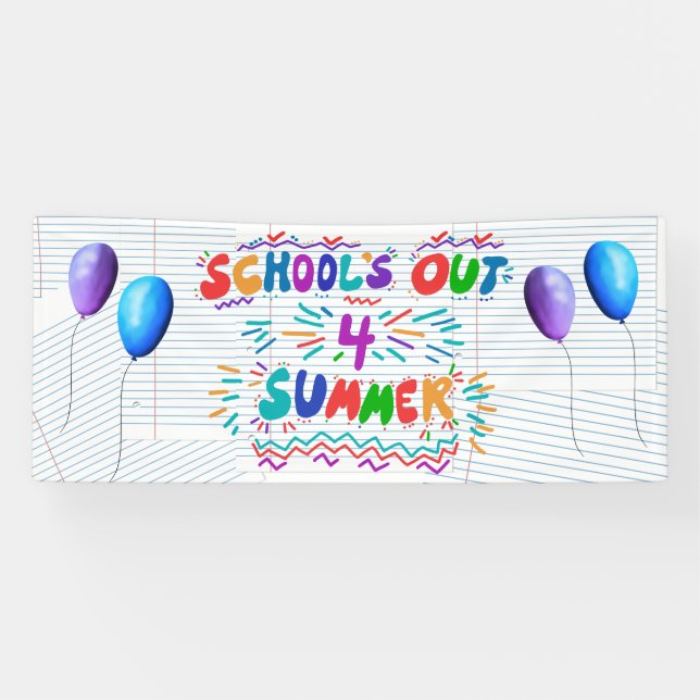 School’s Out for Summer Banner (Horizontal)