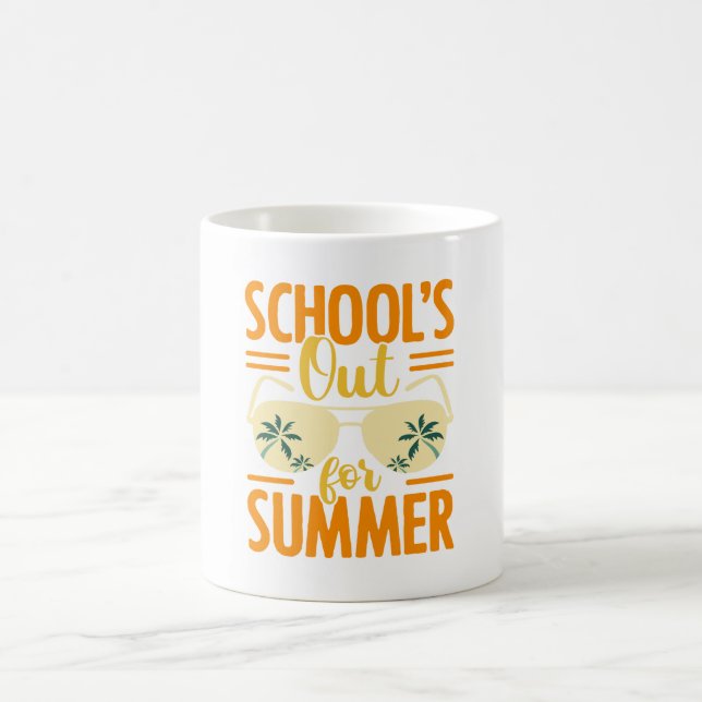 School’s Out For Summer Summertime Vacation Break  Kaffeetasse (Mittel)