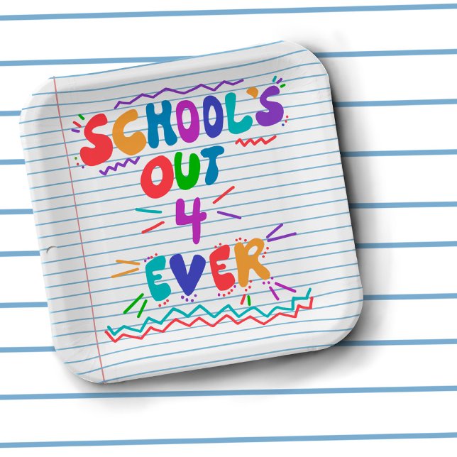 School’s Out Forever Loose Leaf Paper Pappteller (Von Creator hochgeladen)